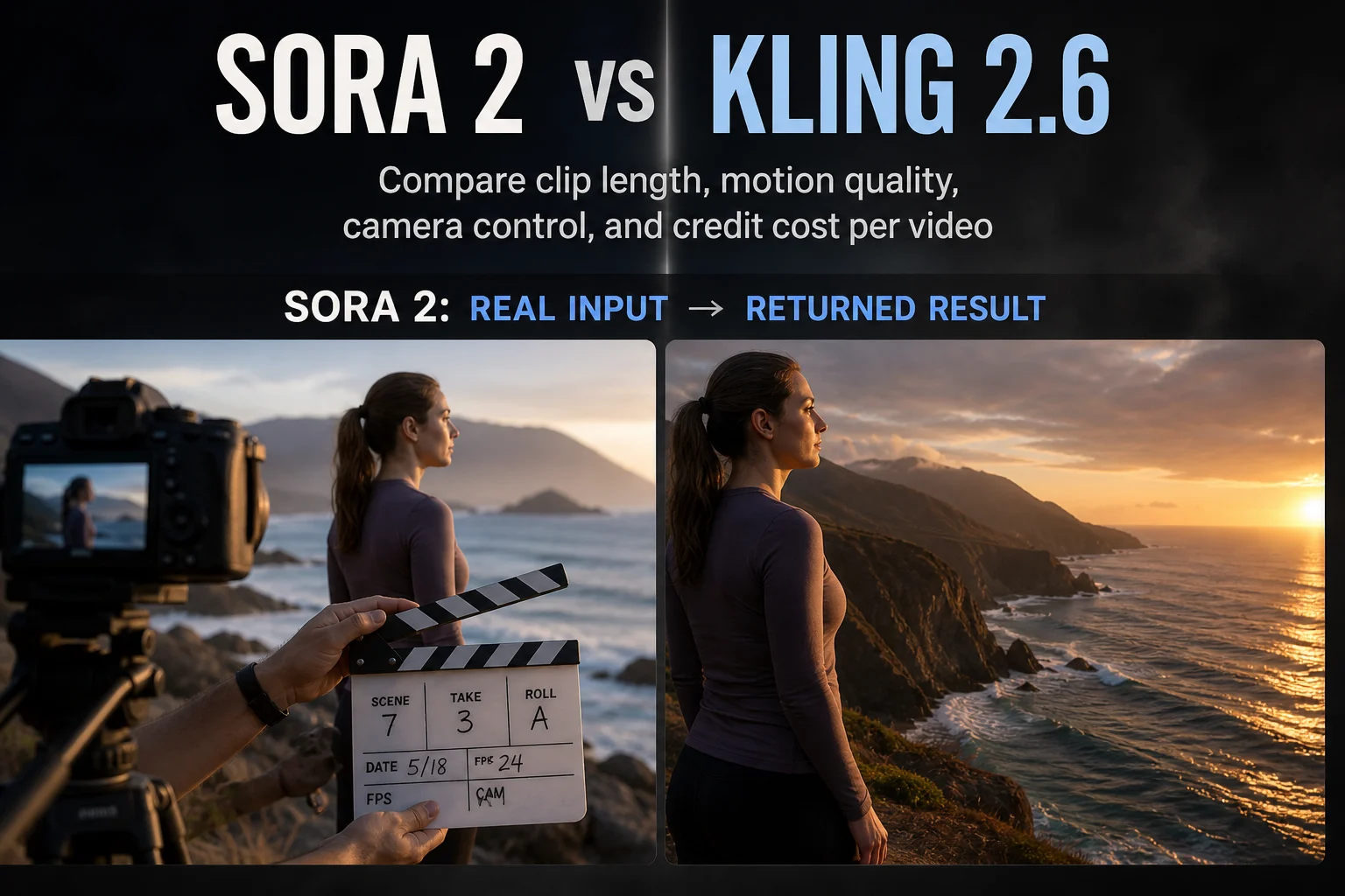 A Sora 2 clip playing at its native aspect ratio