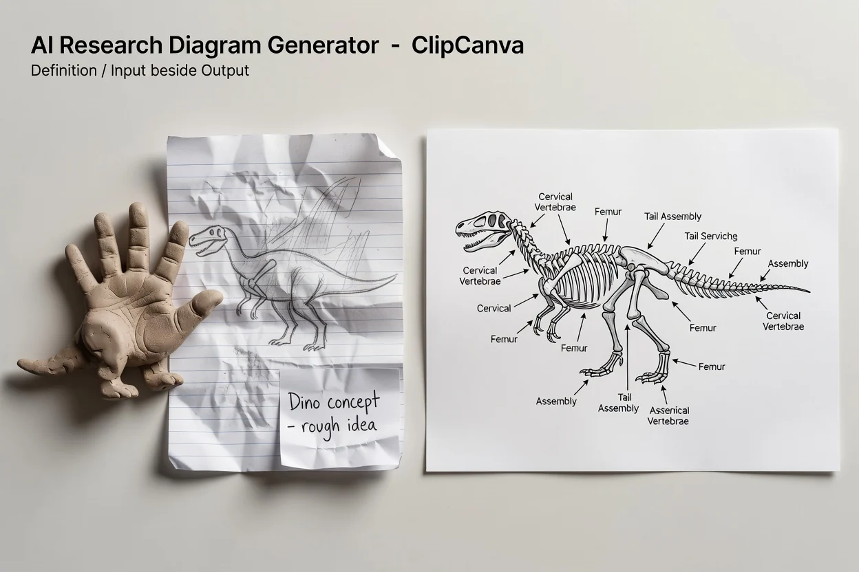 Planned ai research diagram generator definition example