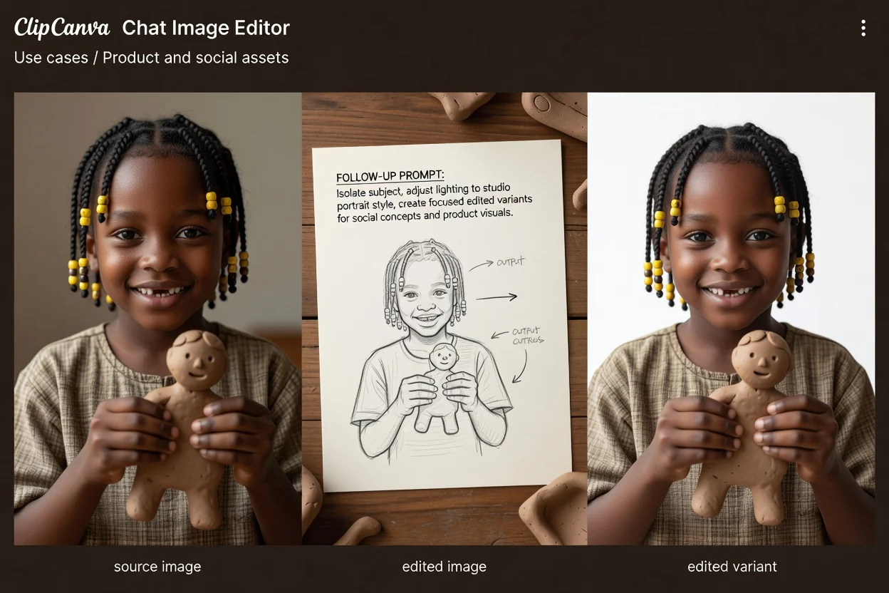 Planned chat image editor use case three example