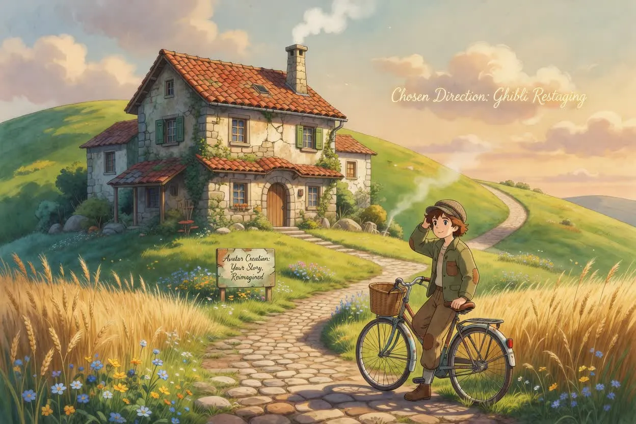 Planned ghibli style generator capability direction example