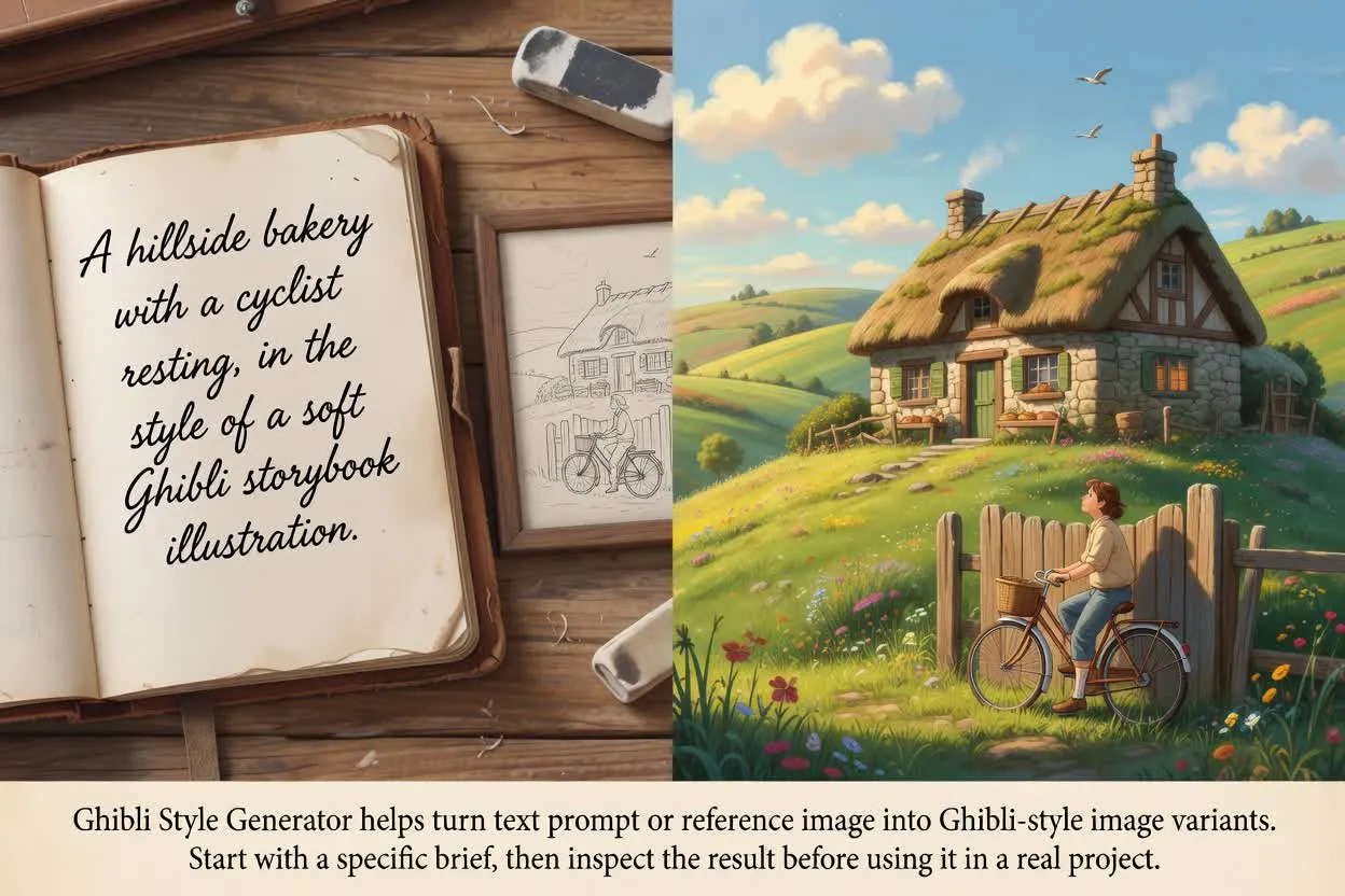 Planned ghibli style generator definition example