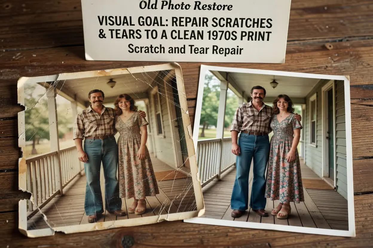 Planned old photo restore capability input example
