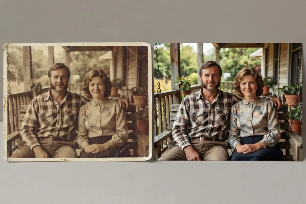 Planned old photo restore capability result example