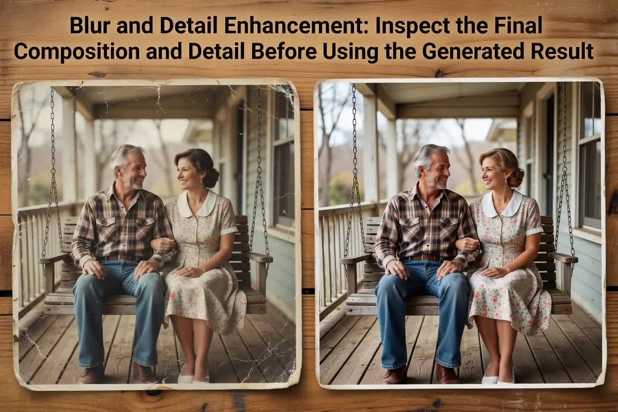 Planned old photo restore use case three example
