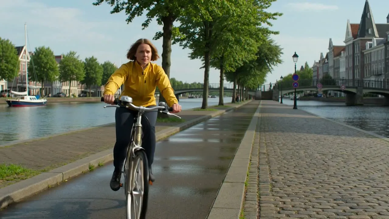 A daytime canal ride cut against the same action in a night treatment
