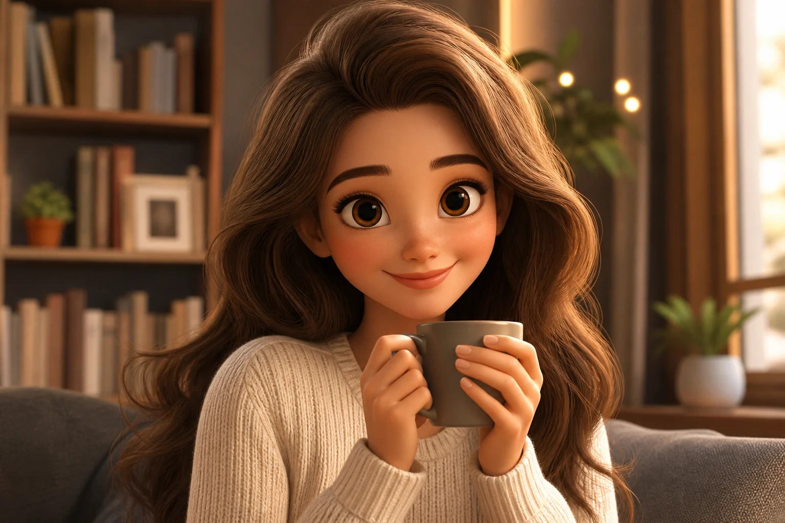 Un resultado de ejemplo creado por la plantilla de generador 3D Pixar con IA