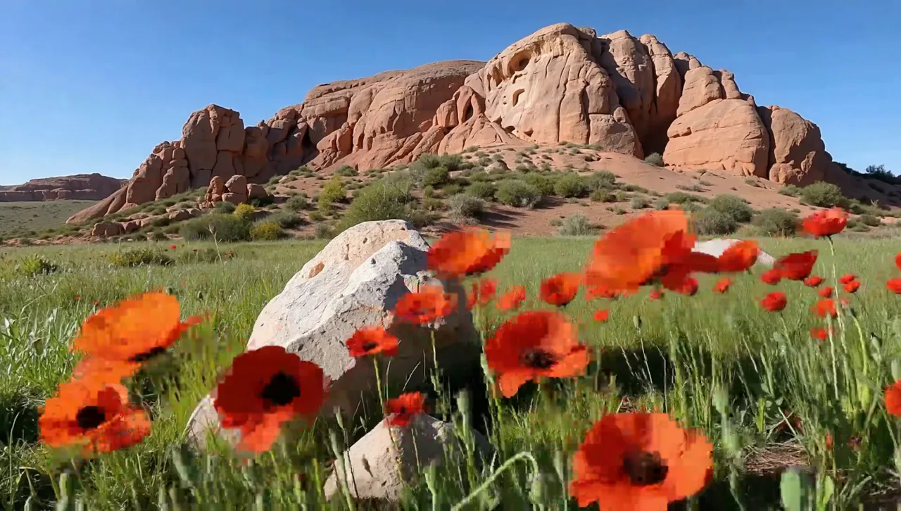 Desert Poppy Bloom