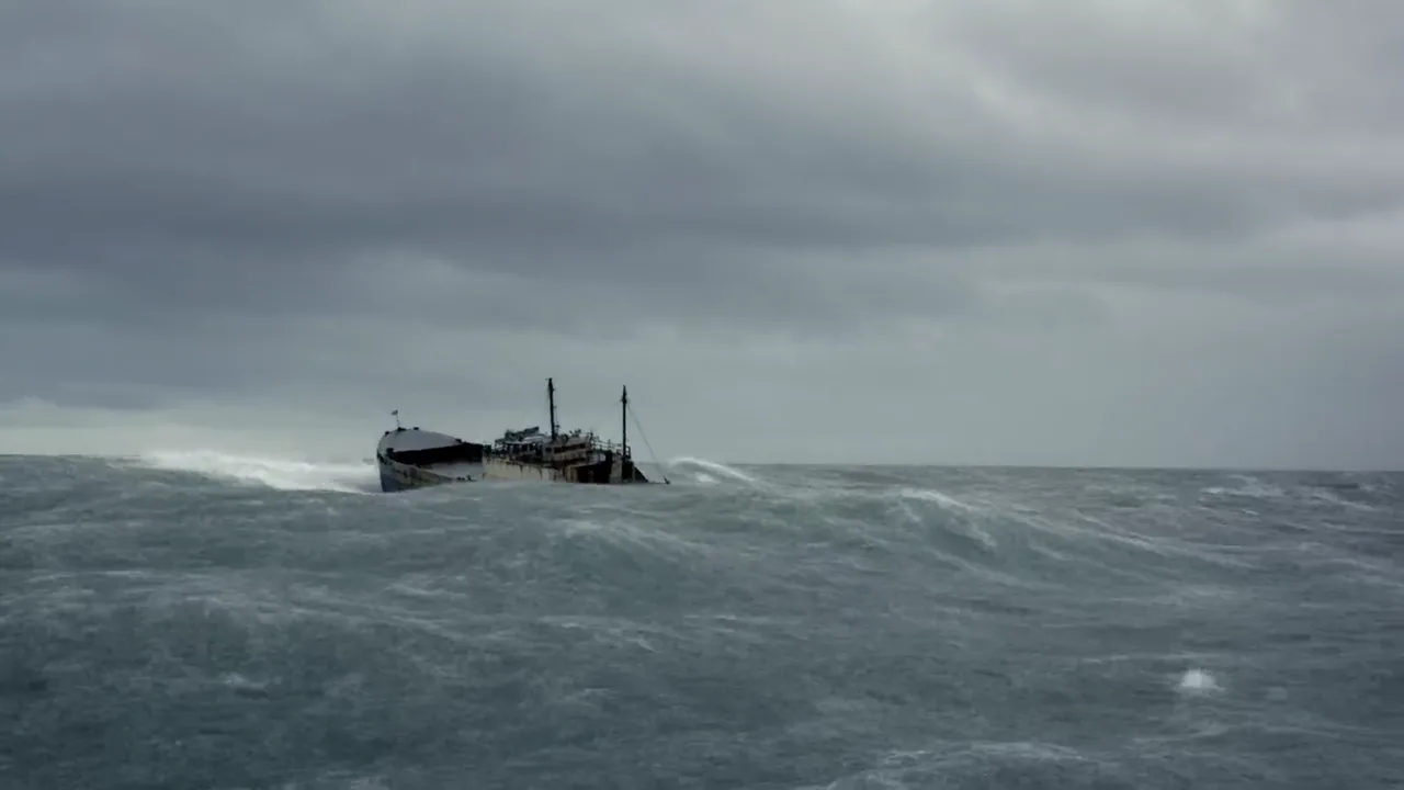Ship in Rough Waters