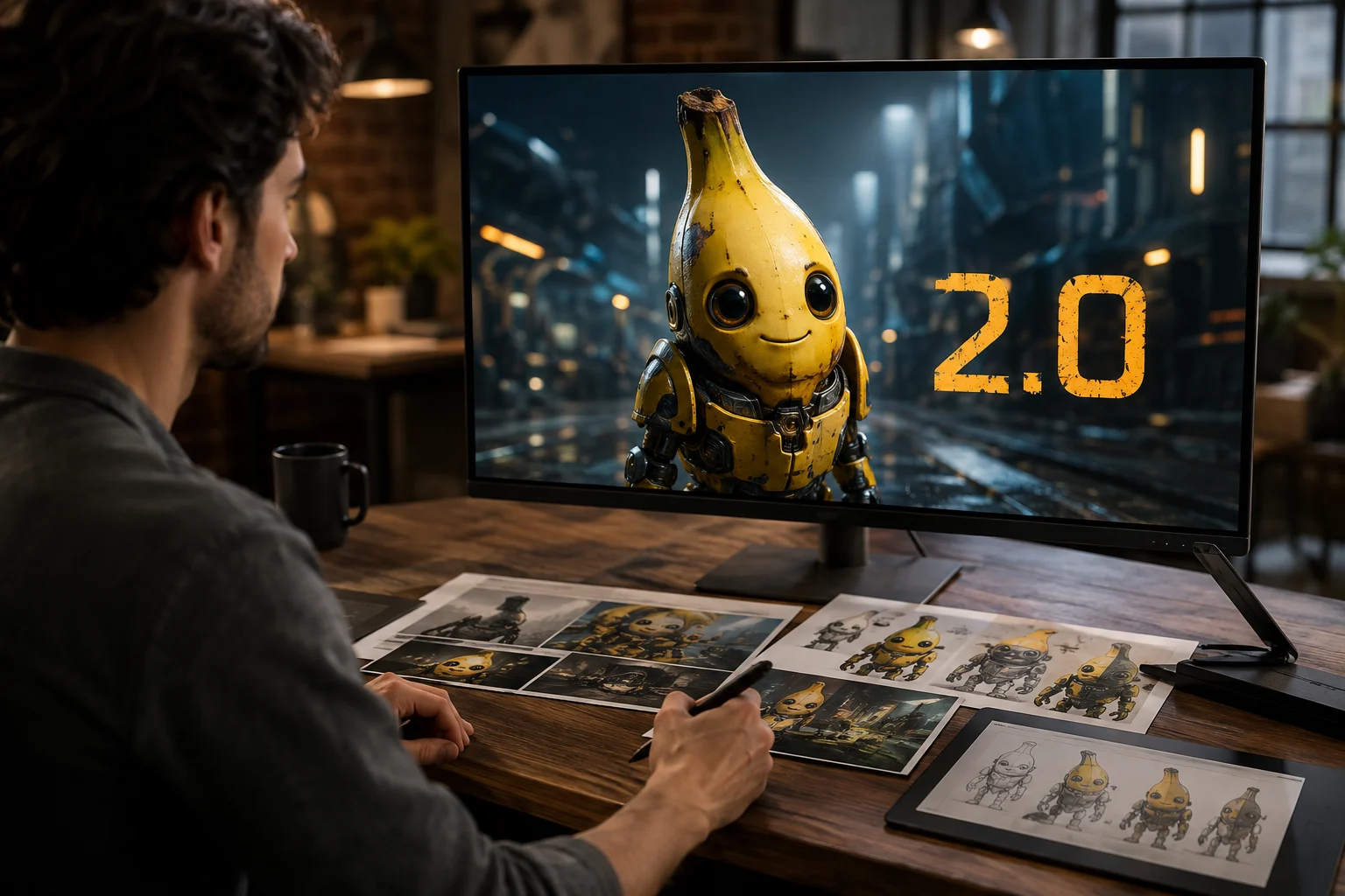 Ejemplo de generación de imágenes de alta fidelidad con Nano Banana 2