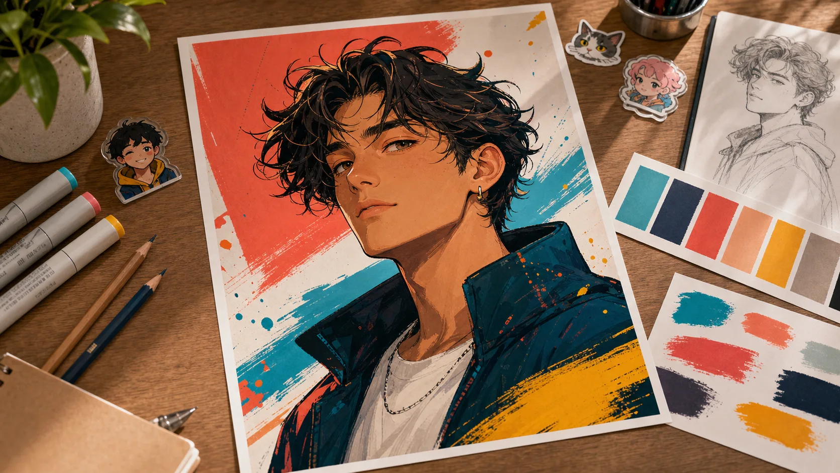 Anime and stylized portraits