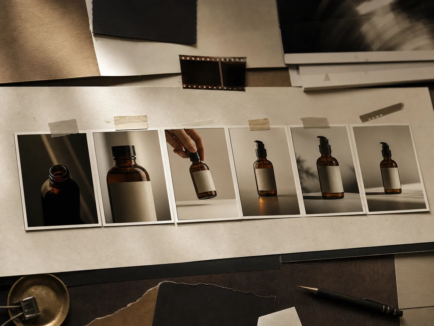 Storyboard Progression: Skincare — Creative planning concept, not a Wan 3.0 output.