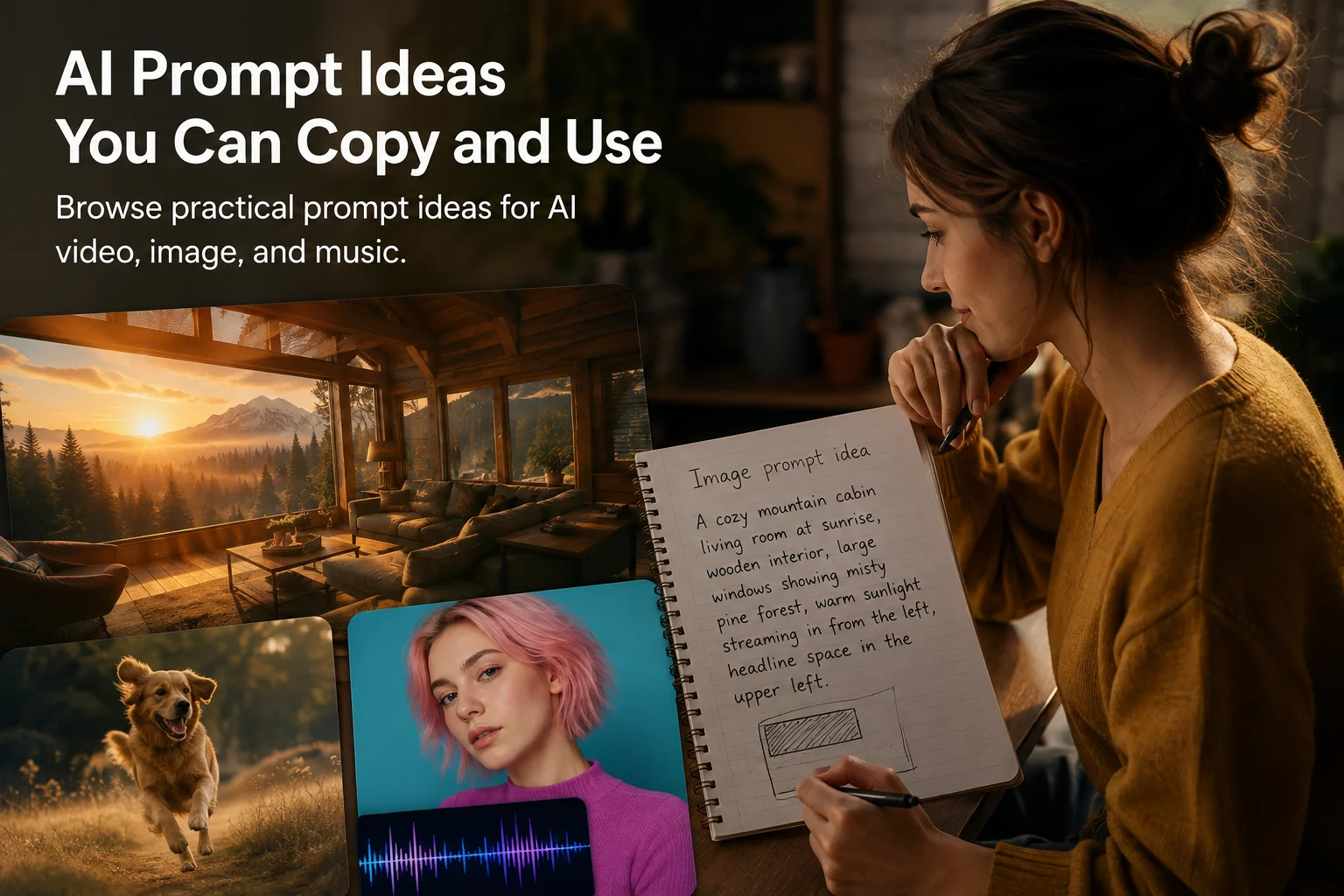 Un resultado generado a partir del prompt de imagen principal para anuncio de producto