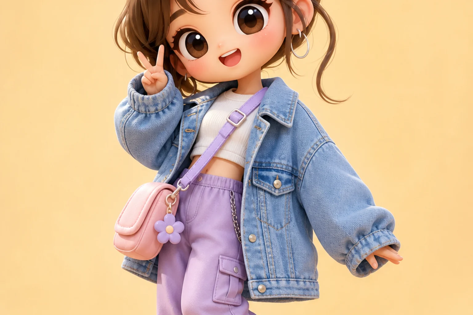 AI 3D Chibi OOTD Generator example 1