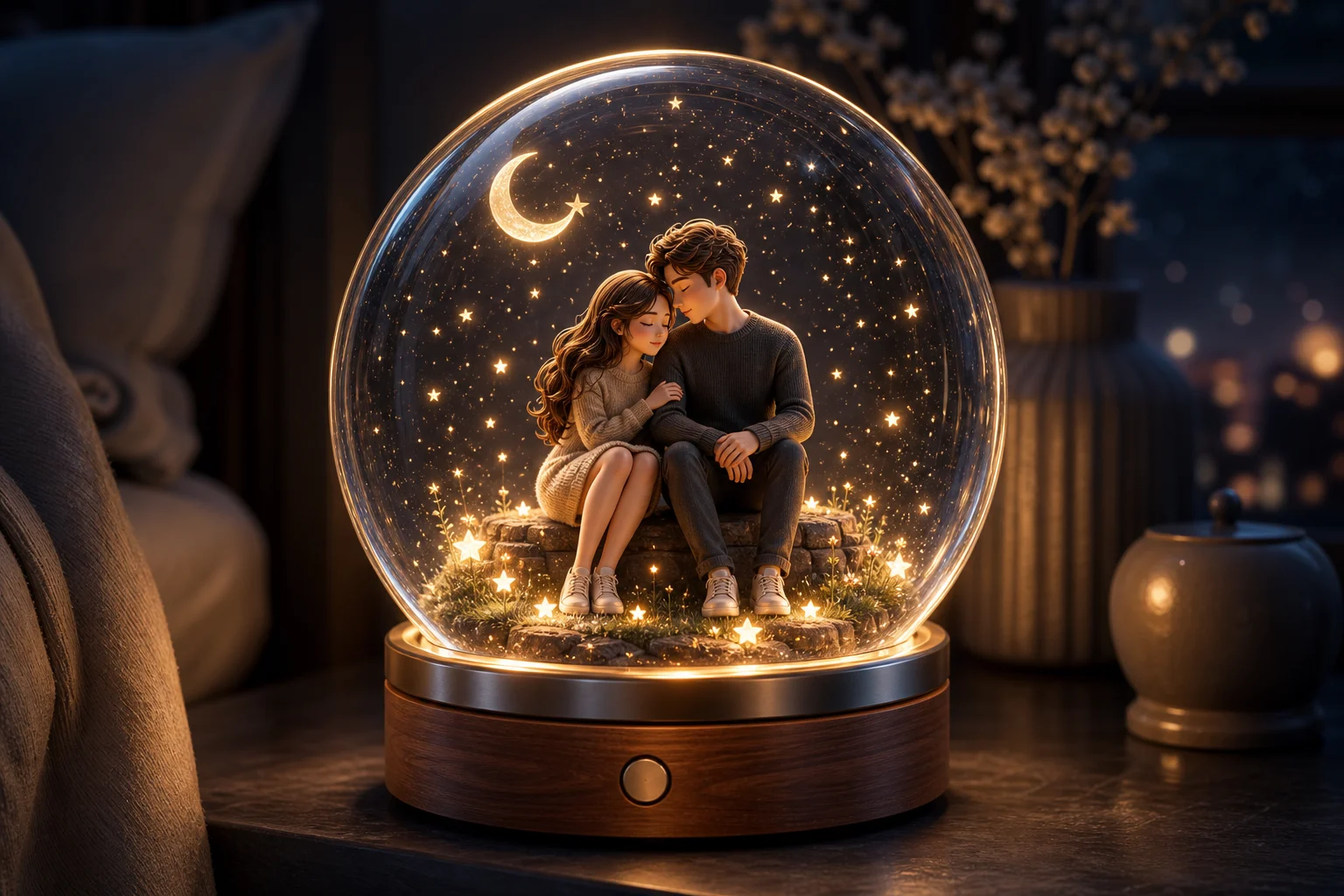 AI 3D Couple Crystal Ball Generator Example 4