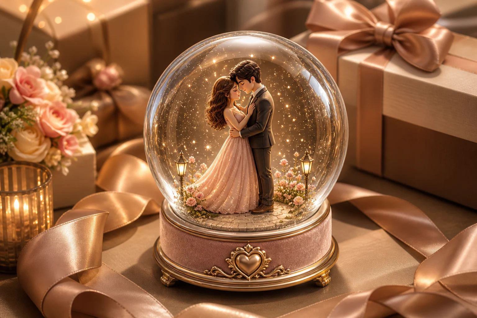 AI 3D Couple Crystal Ball Generator Example 5