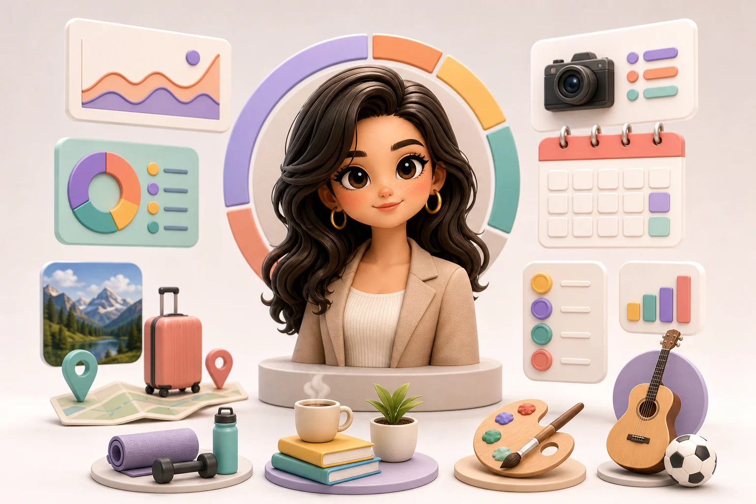 AI 3D Personal Infographic Generator