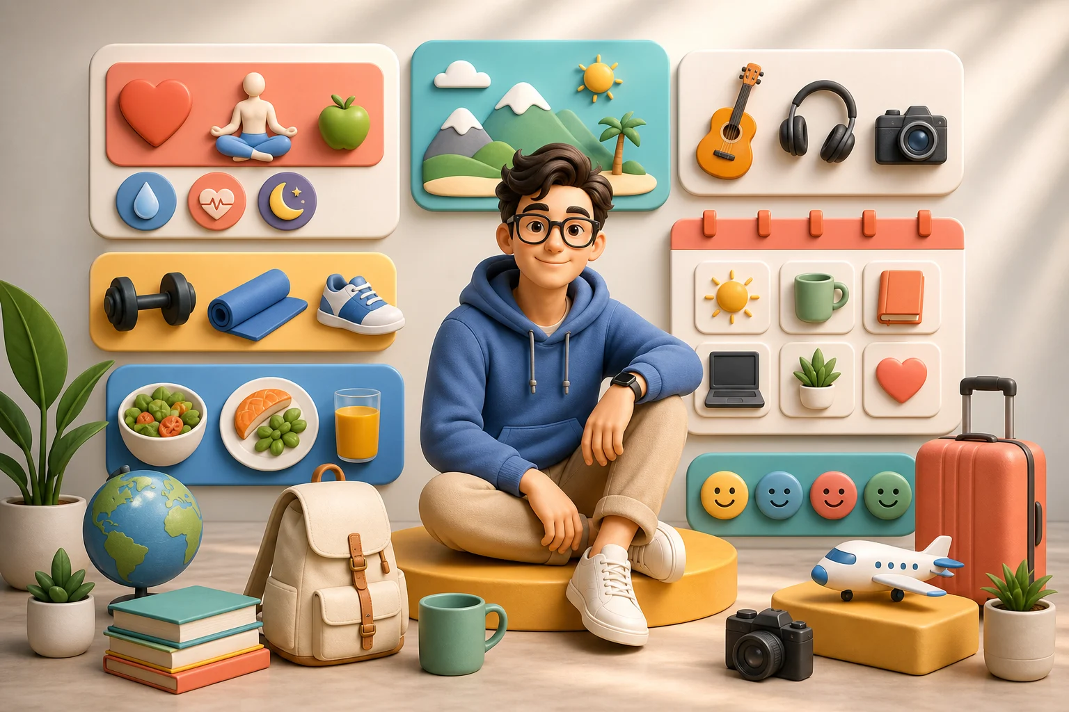AI about me personal infographic