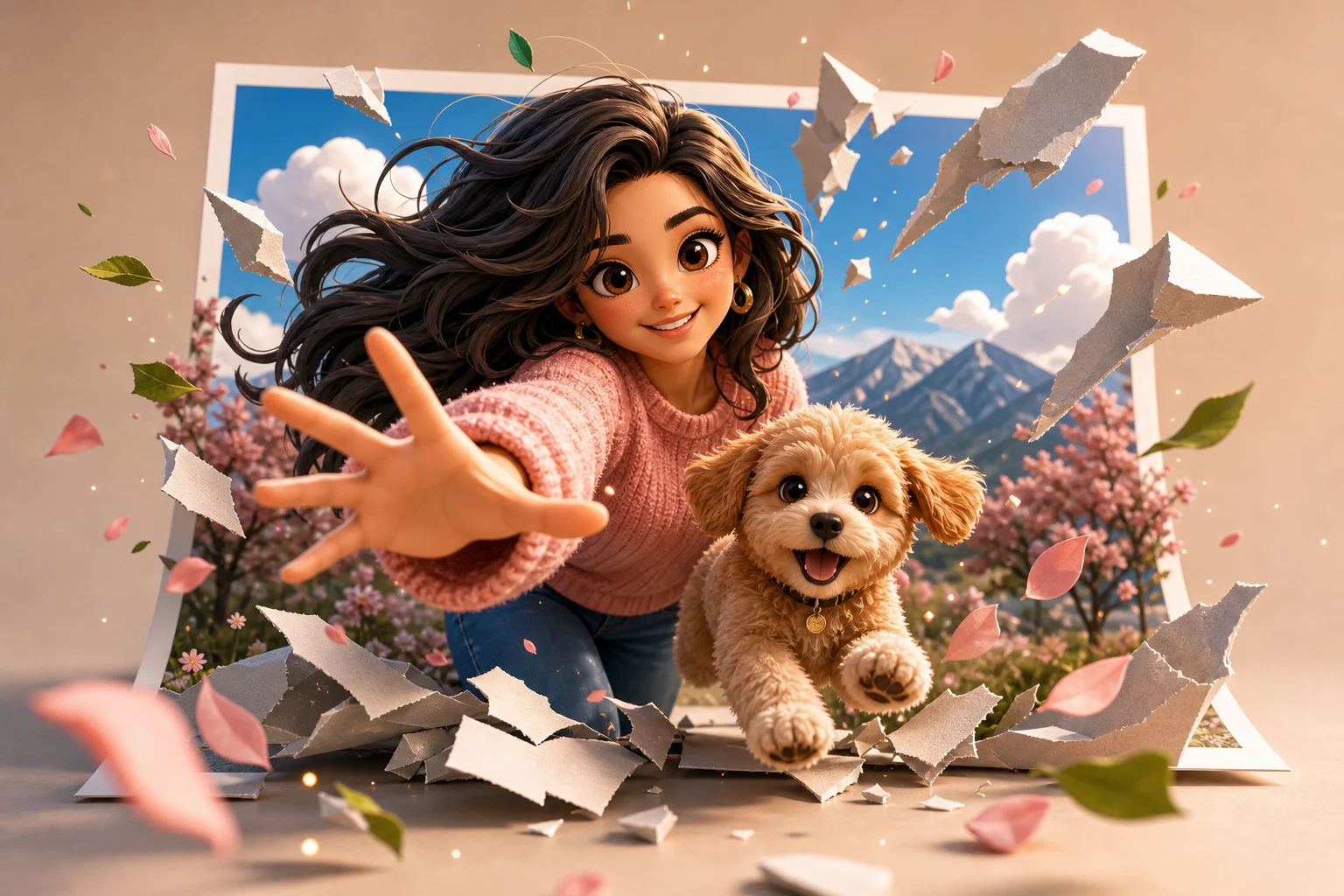 AI 3D Pop-Out Effect