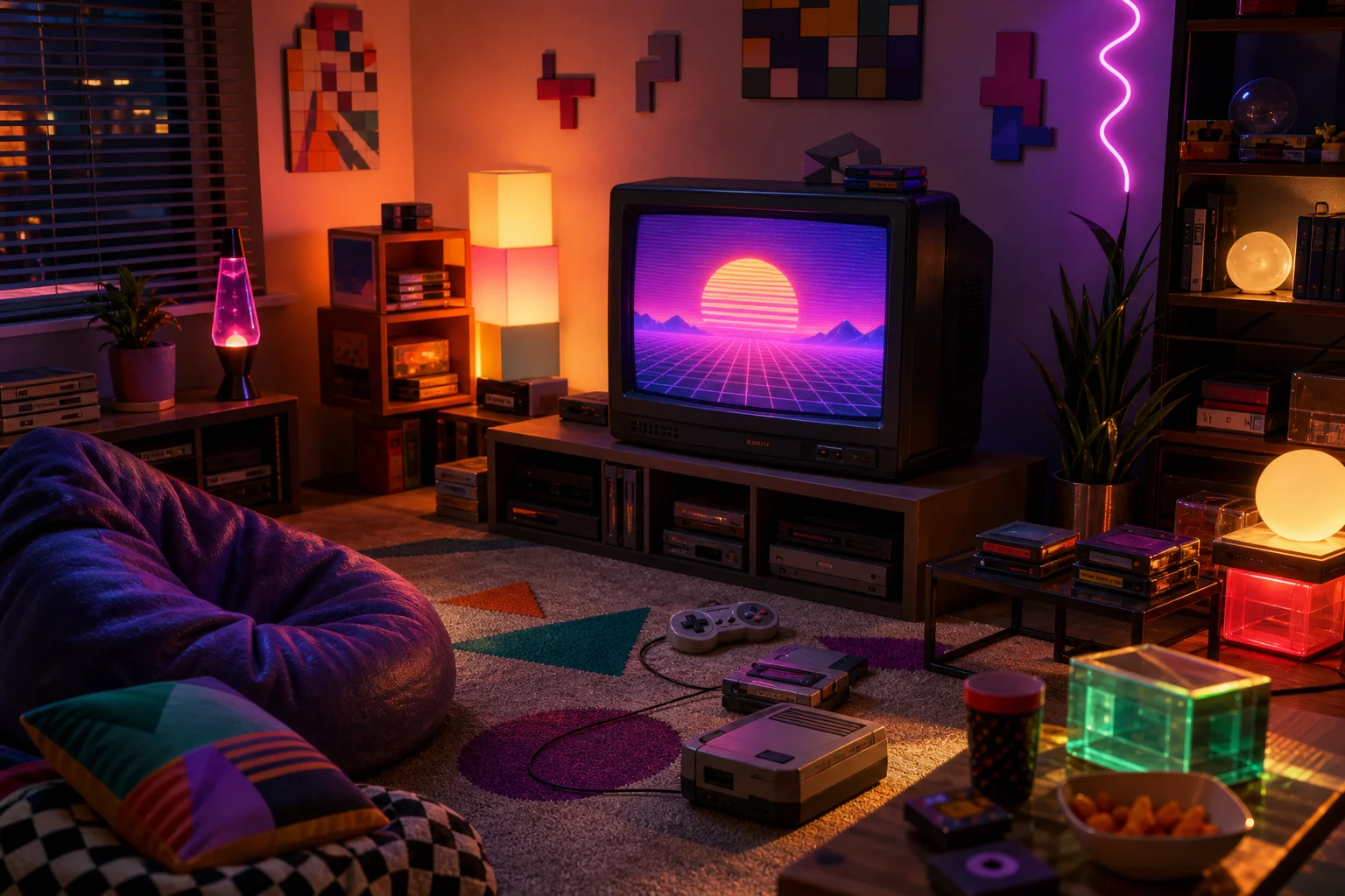 AI 90s Gaming Scene Generator