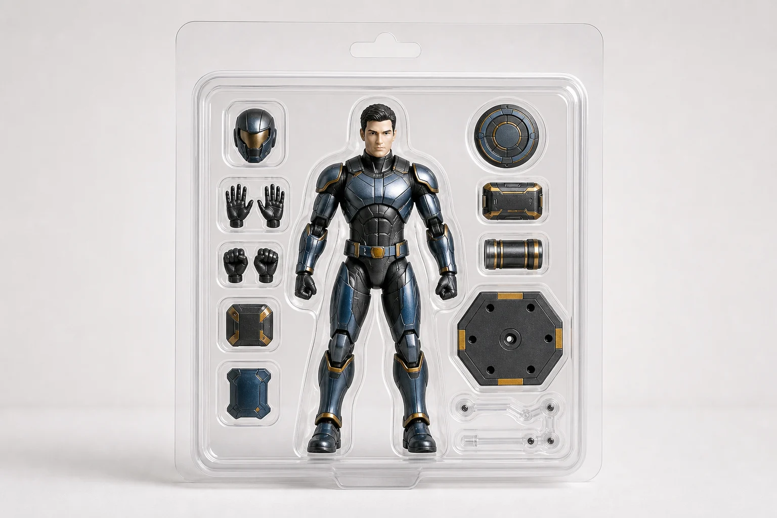 AI Action Figure Generator sample result with a boxed collectible action figure look 1