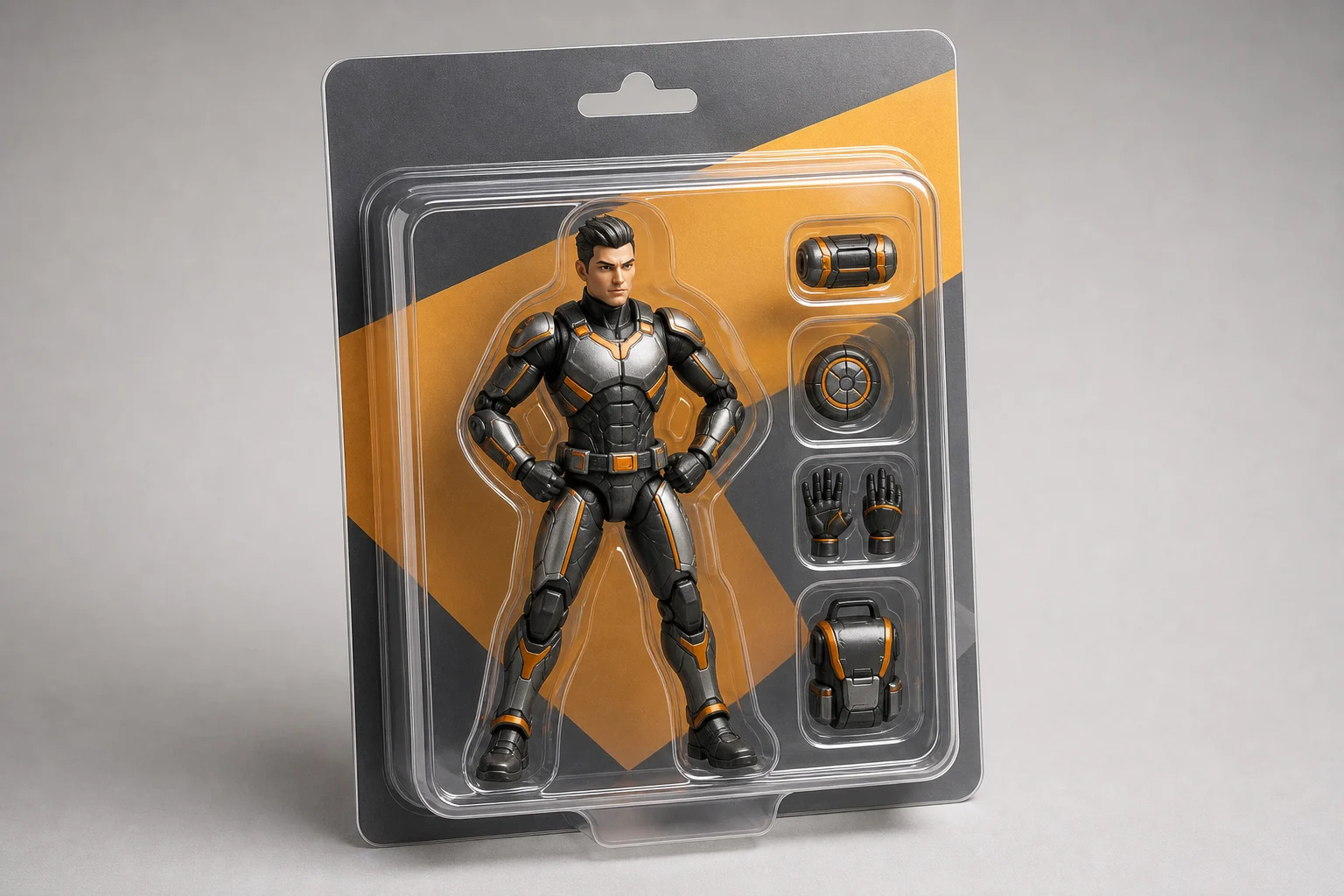 AI Action Figure Generator sample result with a boxed collectible action figure look 3