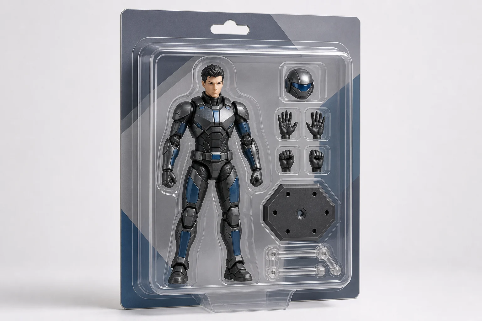 AI Action Figure Generator sample result with a boxed collectible action figure look 6