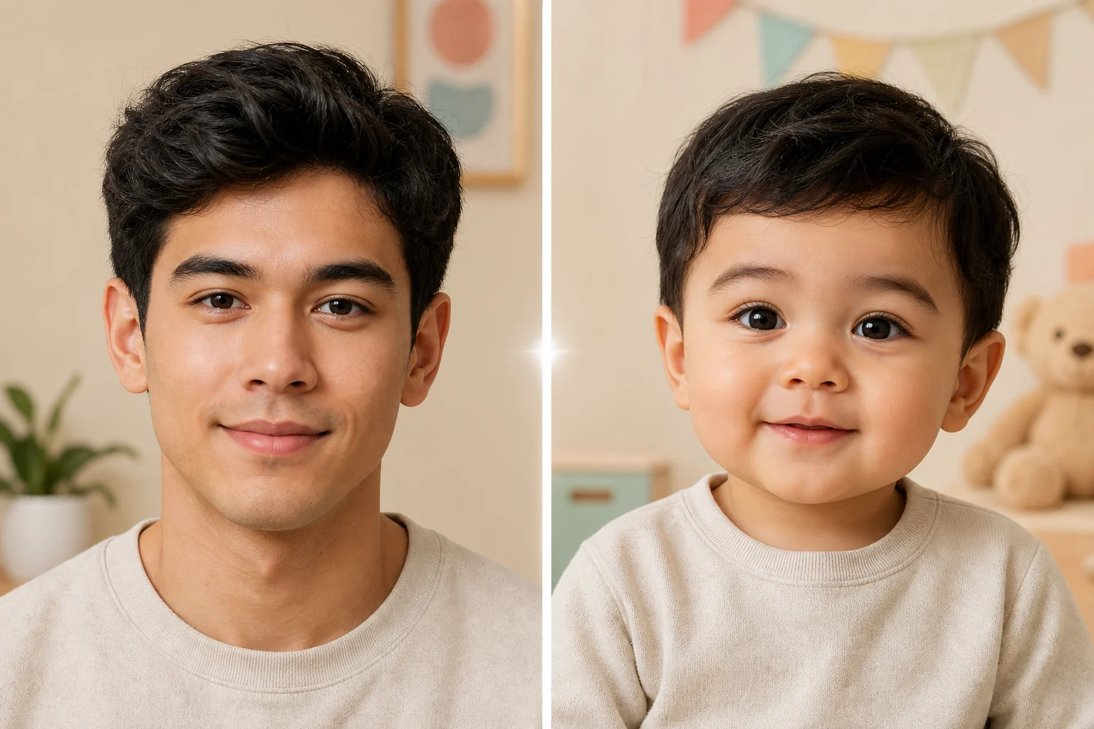 AI baby filter portrait example 1