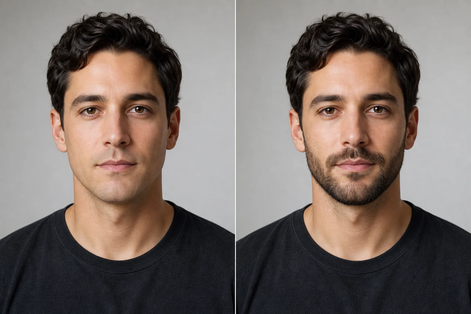 AI Beard Filter realistic beard preview example 1