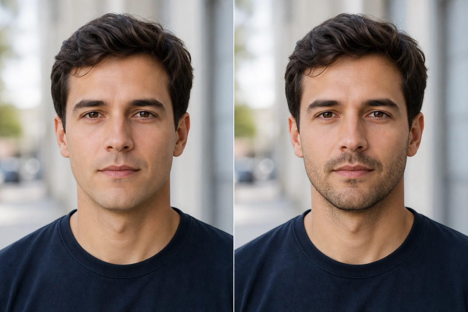 AI Beard Filter realistic beard preview example 3