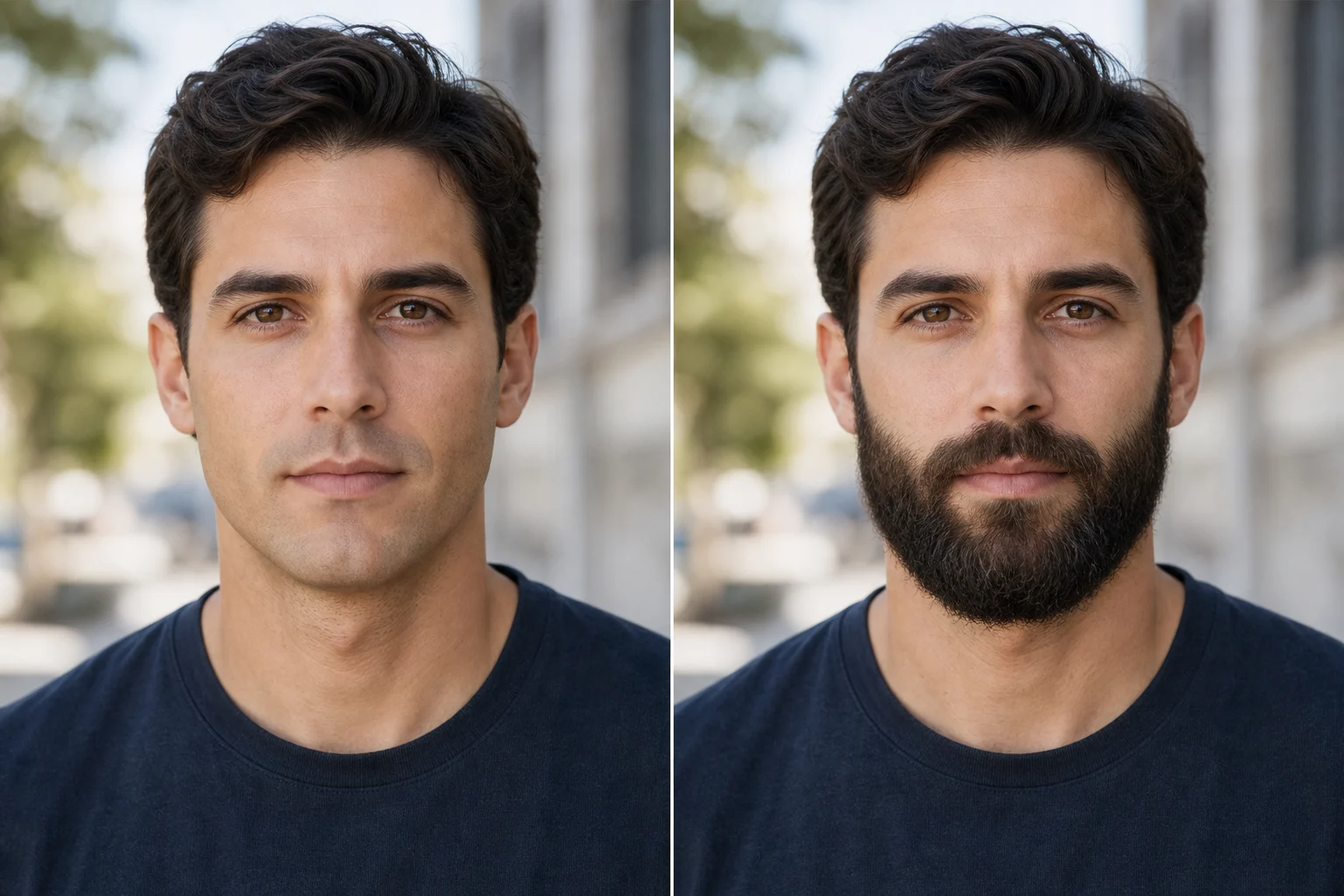 AI Beard Filter realistic beard preview example 5