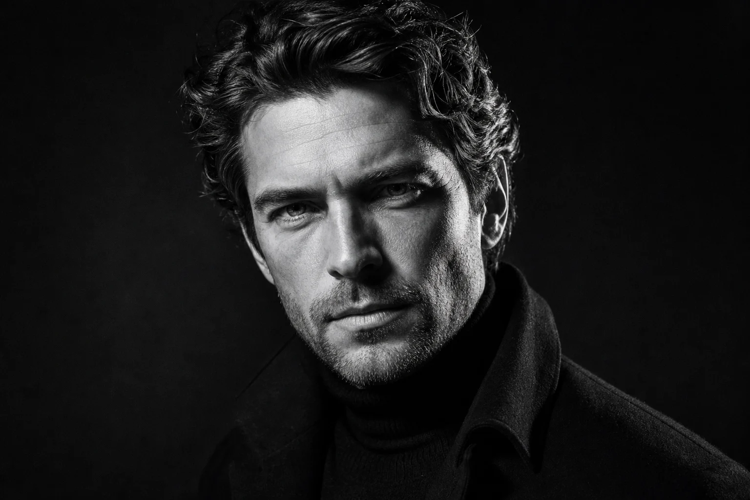 AI Black and White Portrait Generator black and white portrait example 3