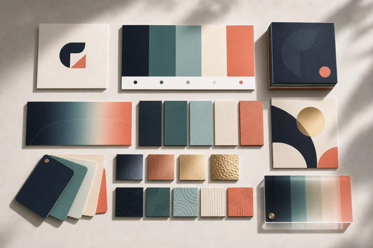 AI business card brand identity example