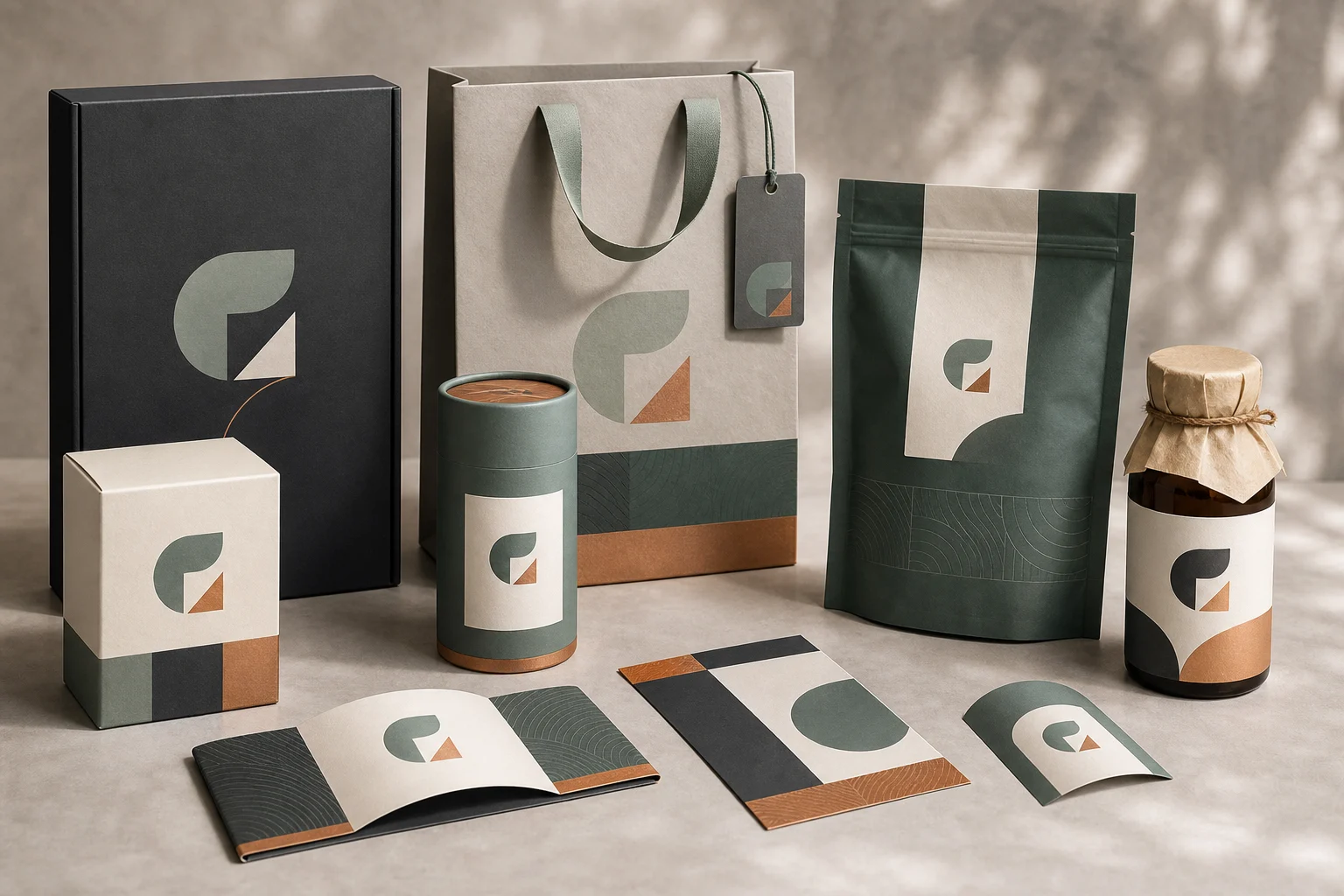 AI brand packaging showcase example