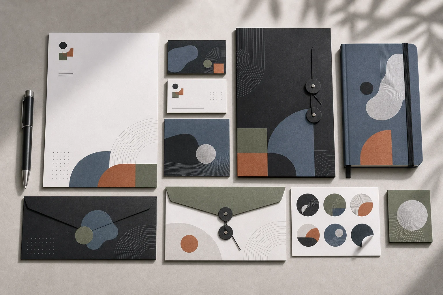 AI social template brand identity example
