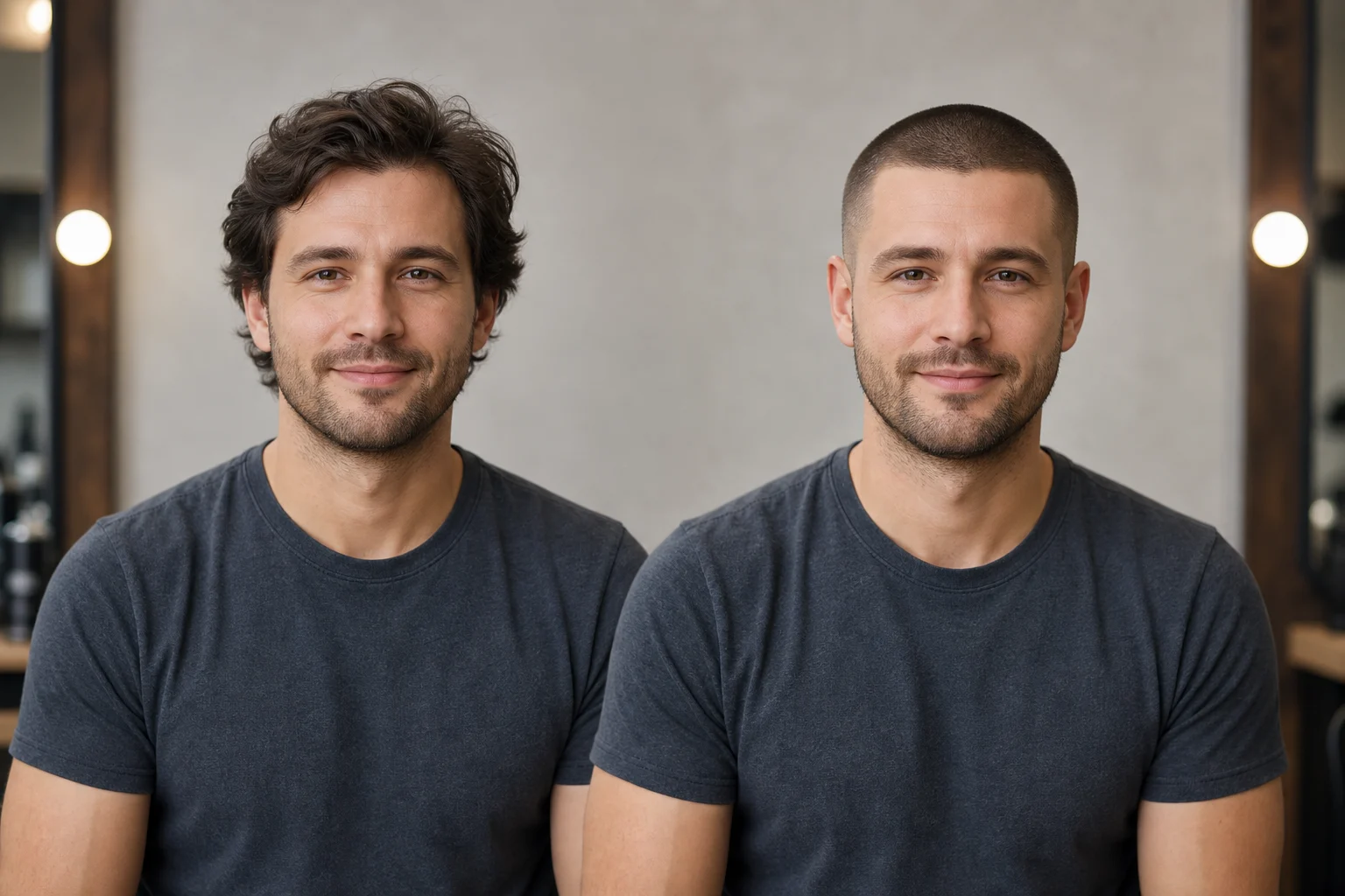 AI Buzz Cut Filter example 1