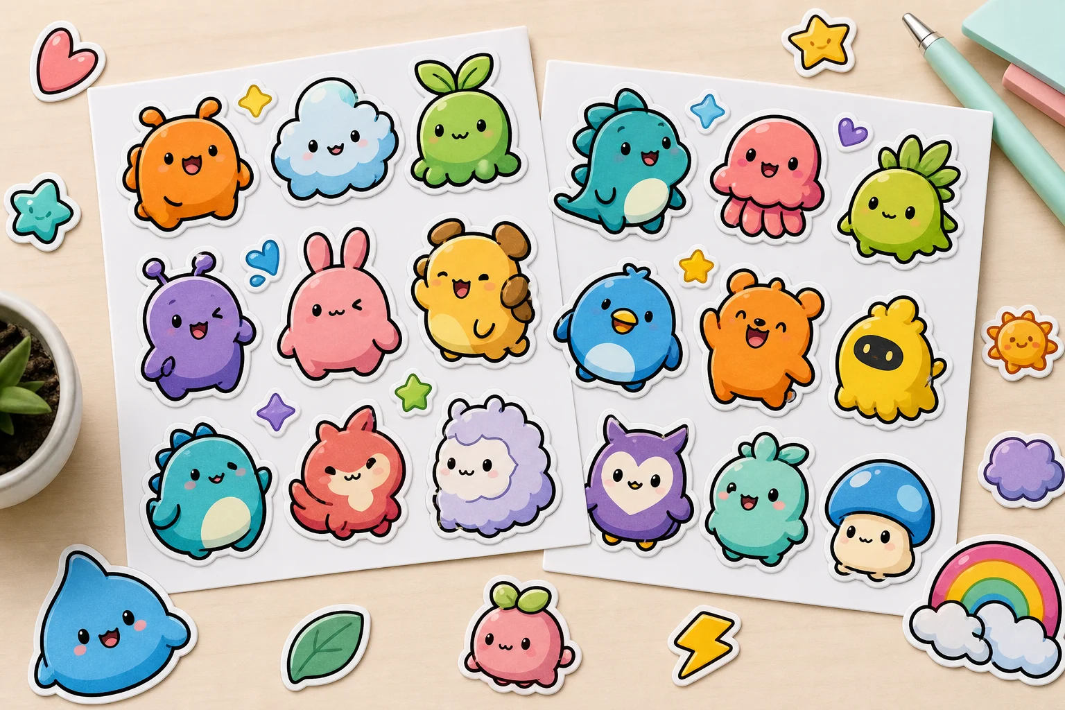 AI Cartoon Sticker Generator example 1