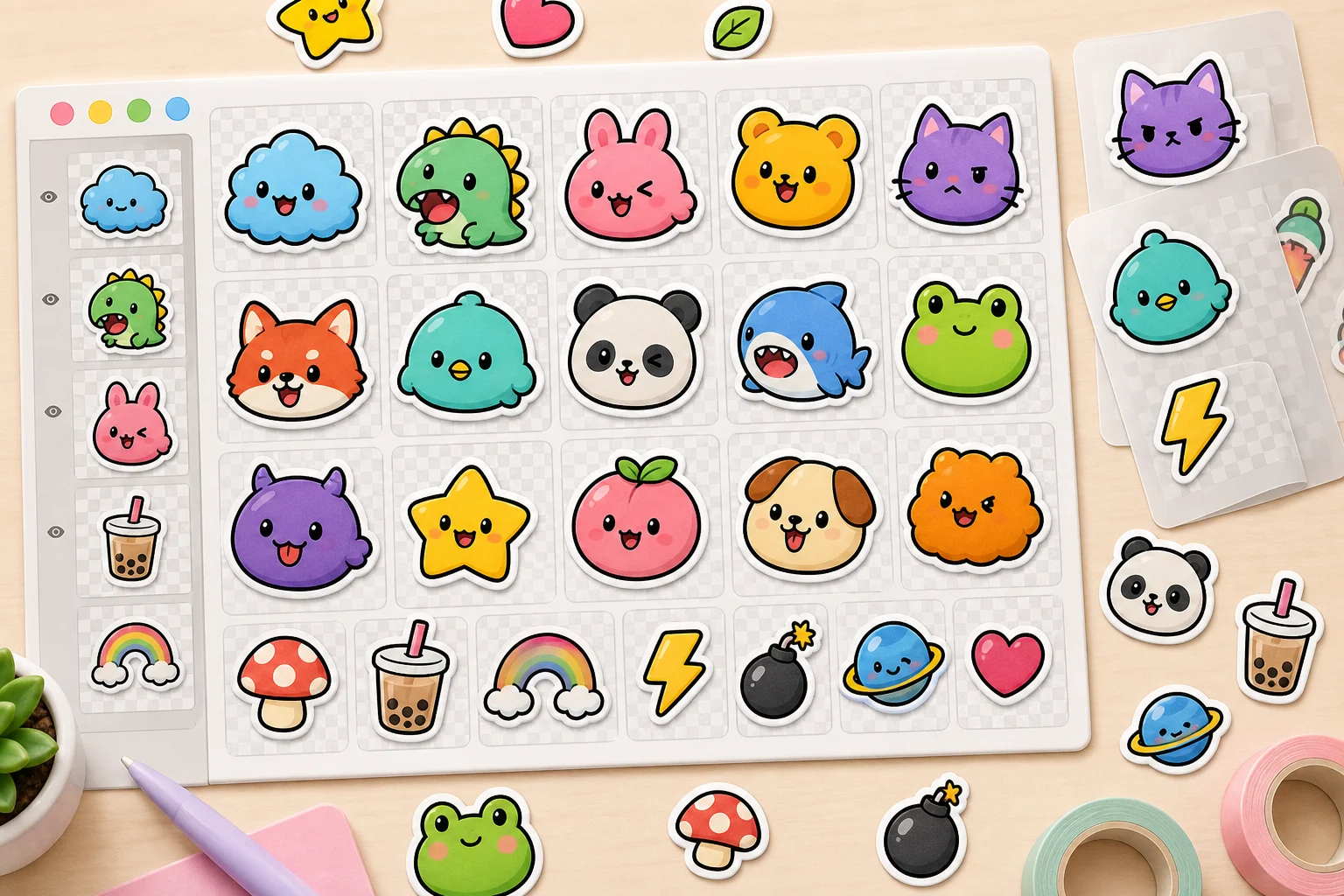 AI Cartoon Sticker Generator example 4