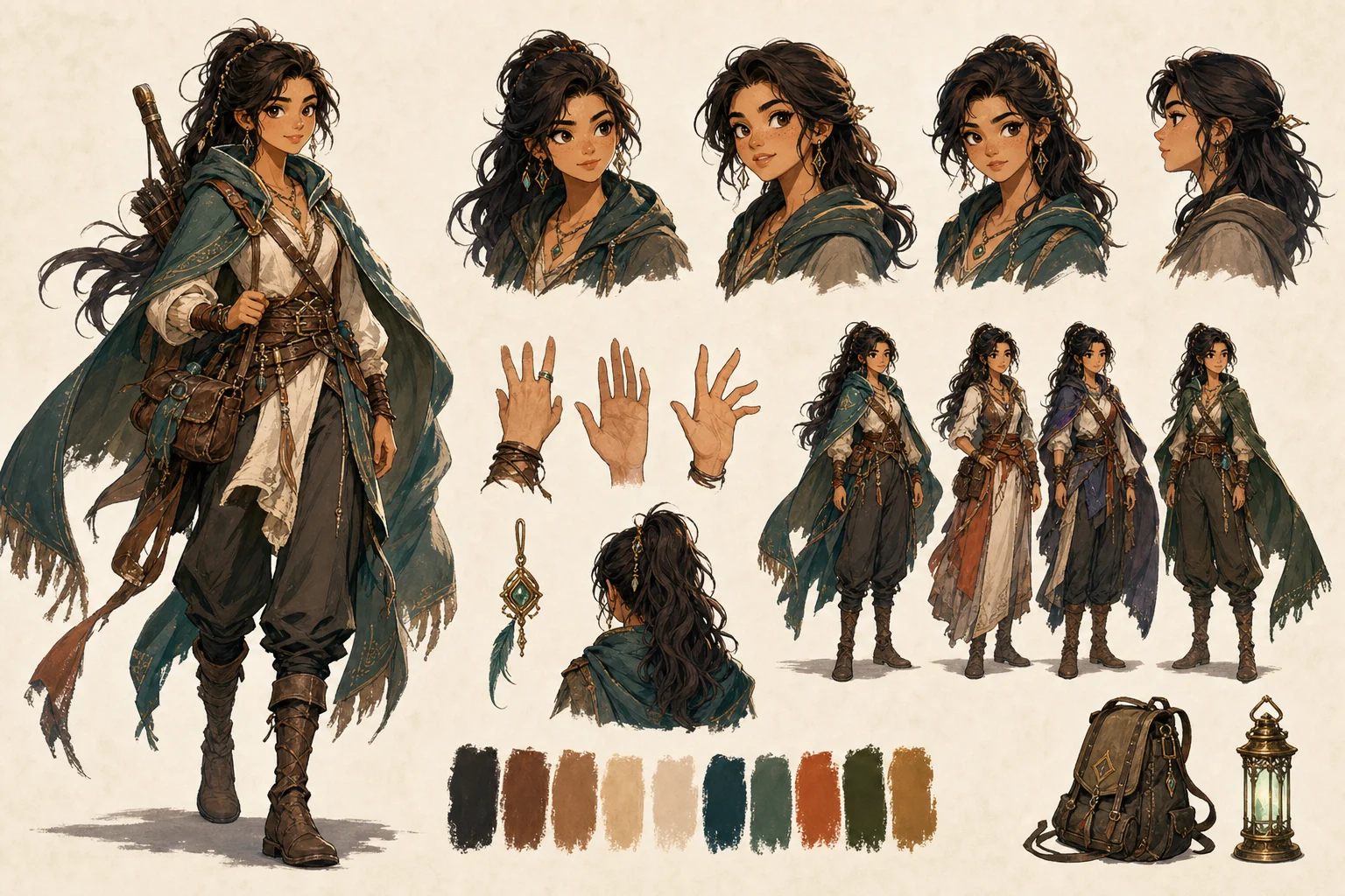 AI Character Design Sheet Generator