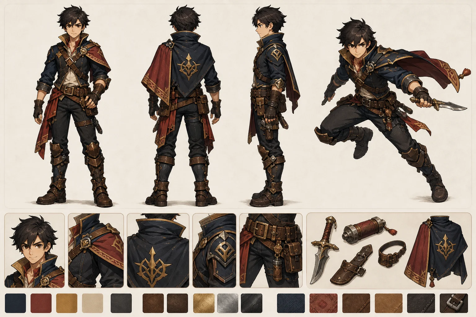 game character design sheet
