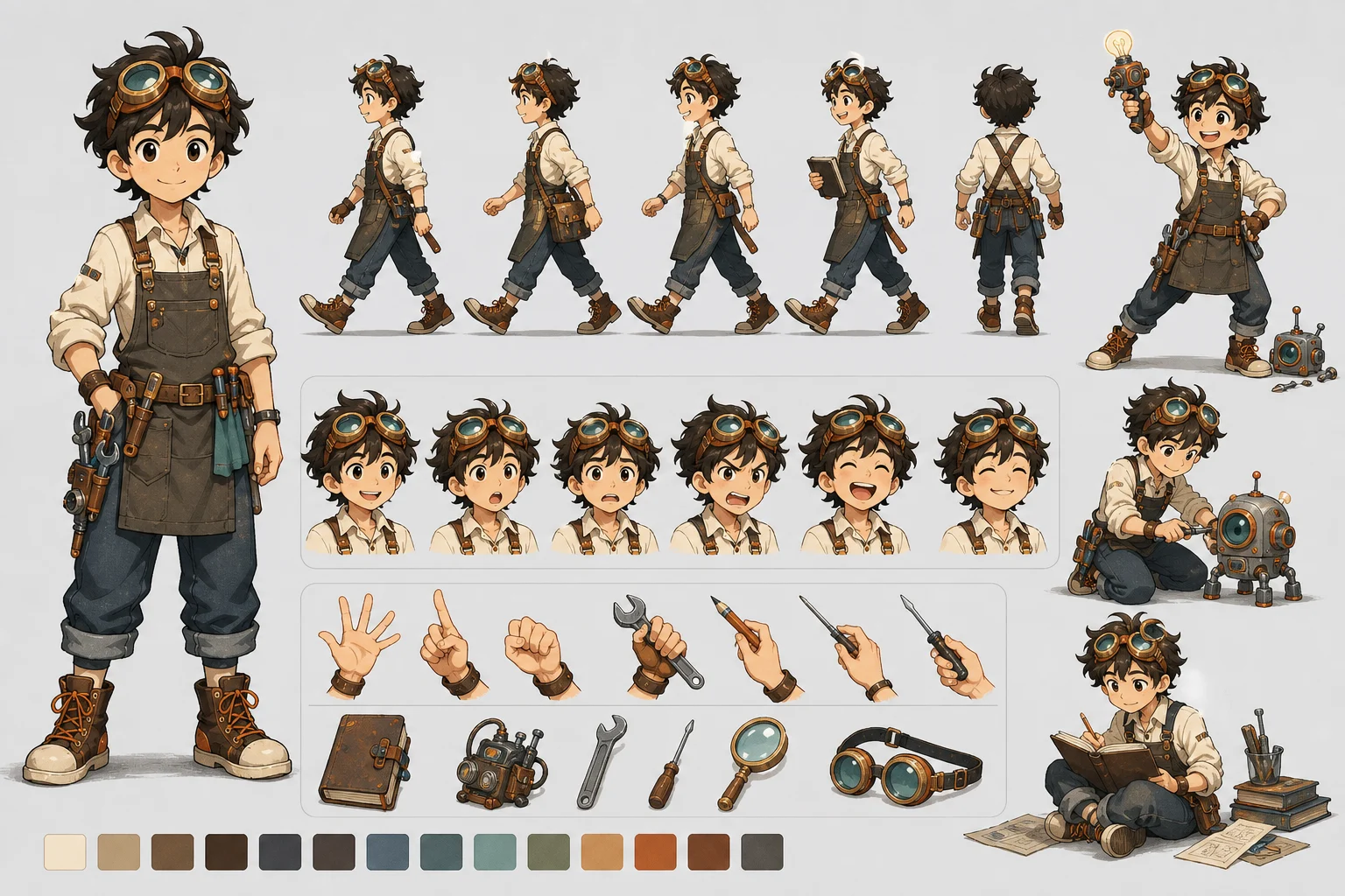 animation character reference sheet