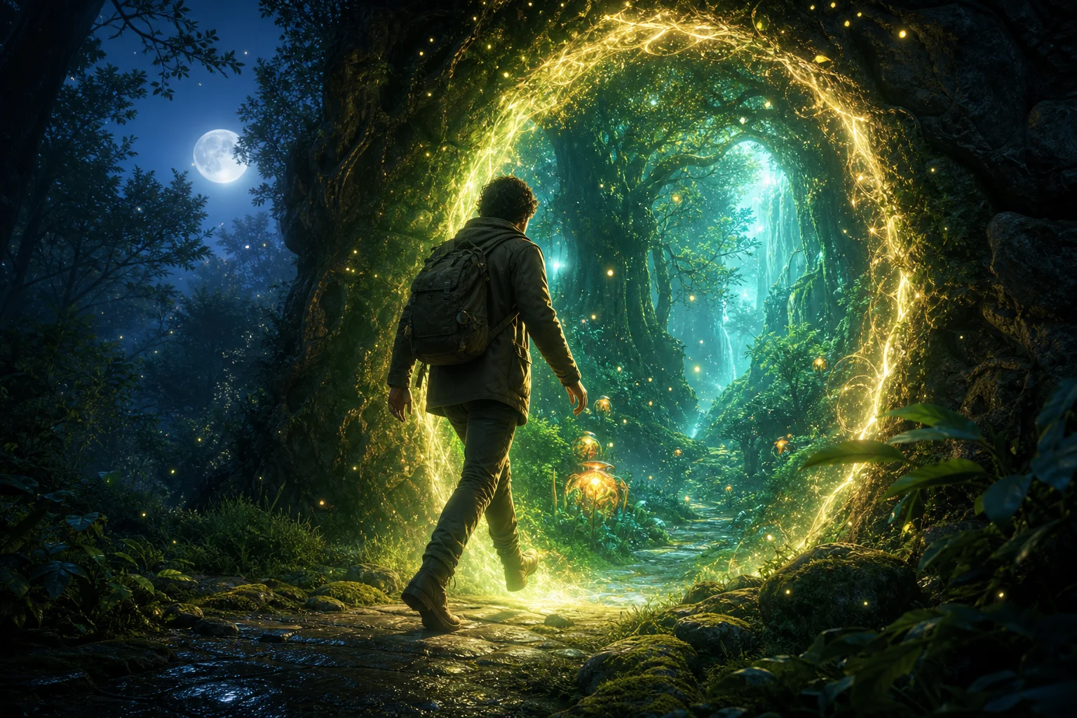 AI Character Portal Travel Effect example 4