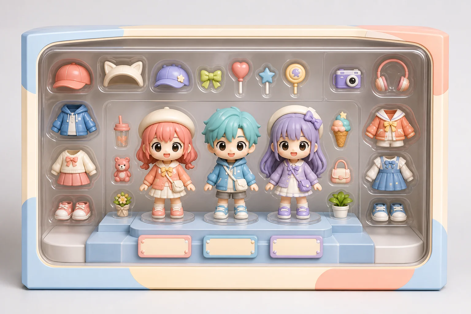 AI Chibi Action Figure Set Generator result 4