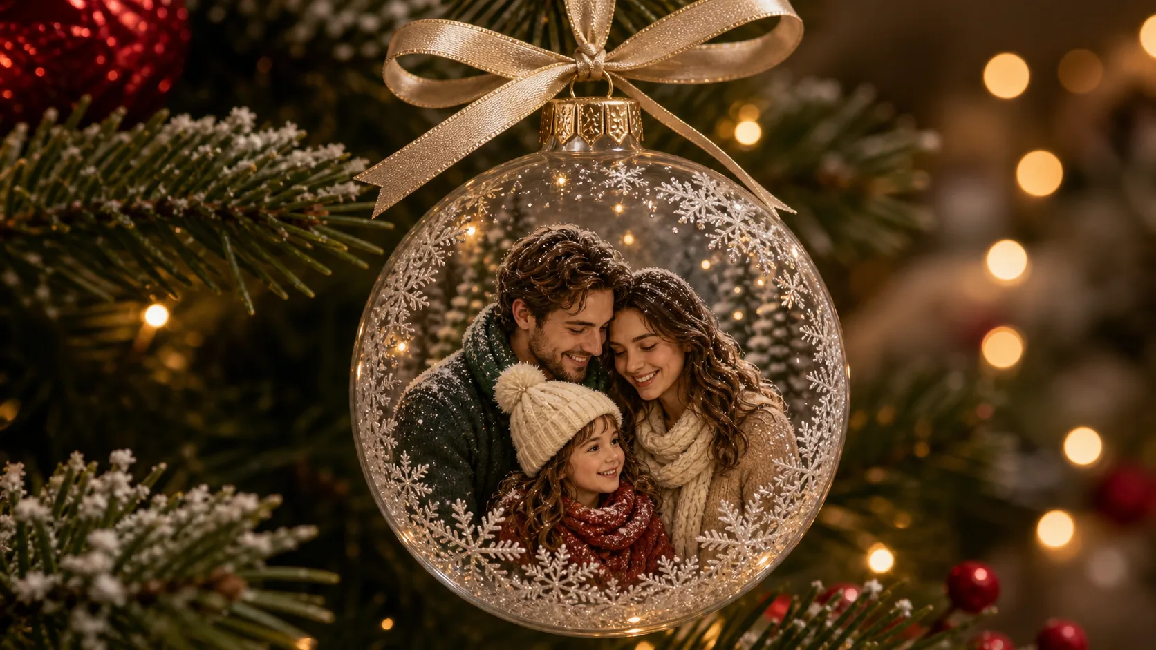 Christmas Ornament Photo Generator Example 2