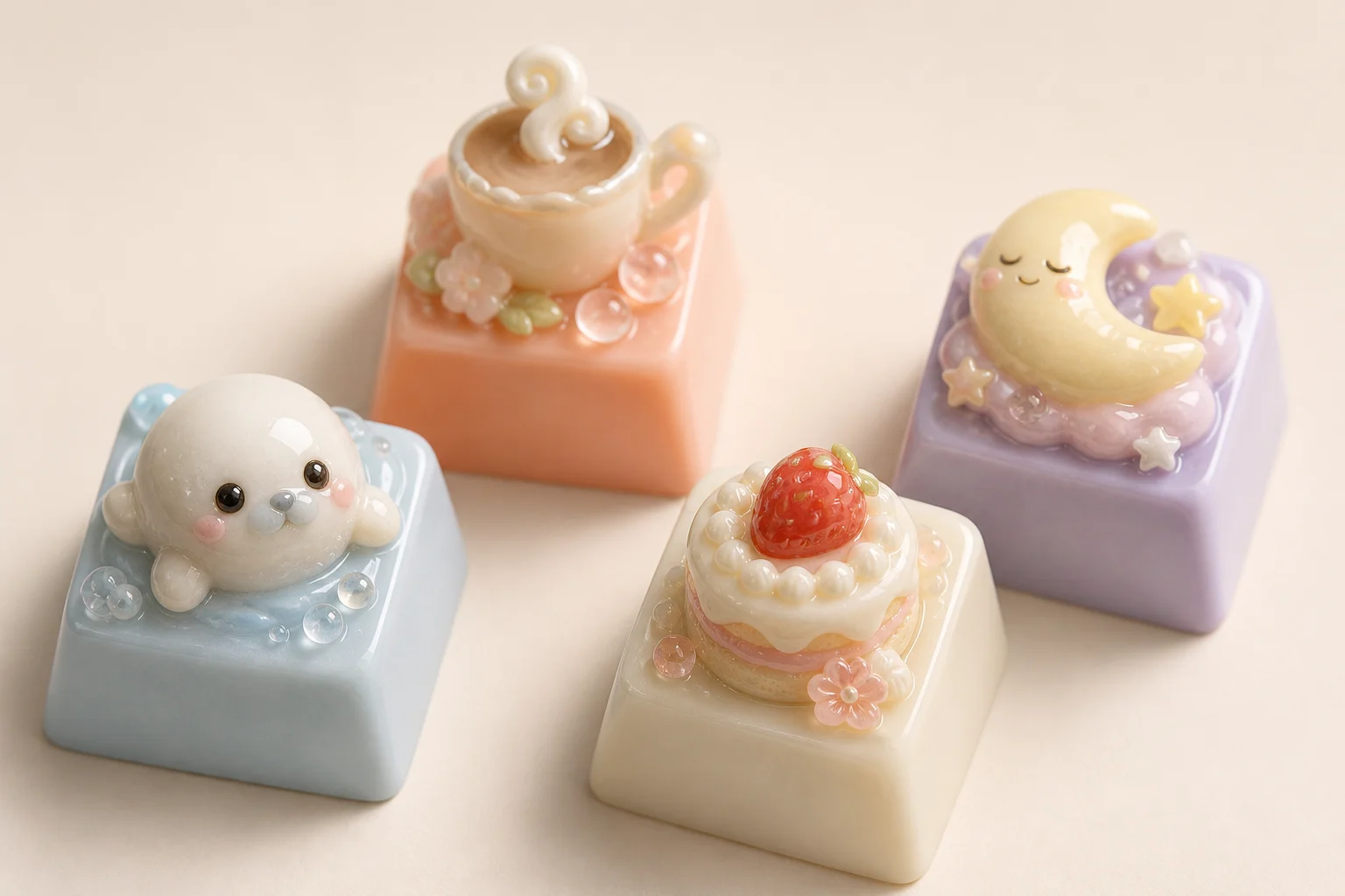 a cute artisan keycap render example 2