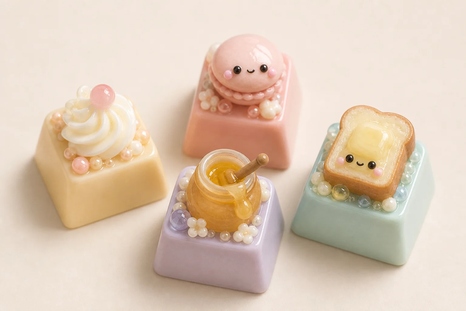 a cute artisan keycap render example 4