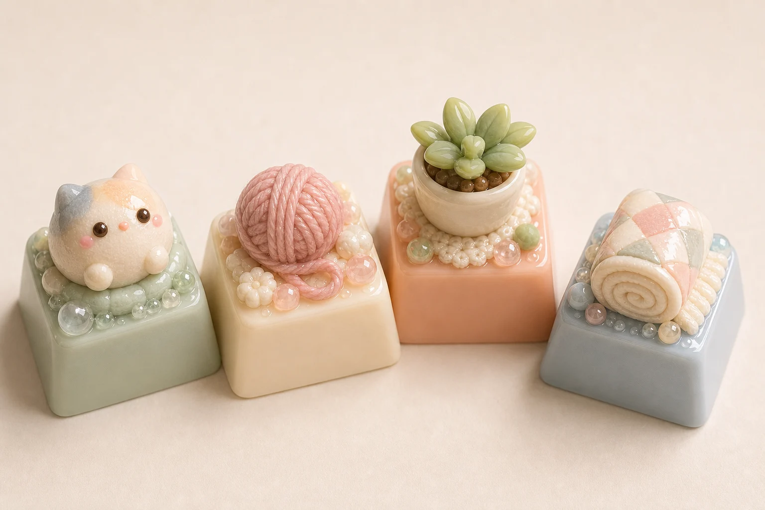 a cute artisan keycap render example 6
