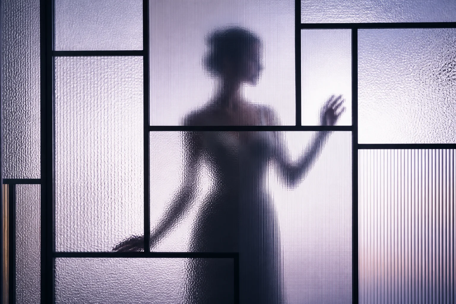 AI frosted glass silhouette effect example 5
