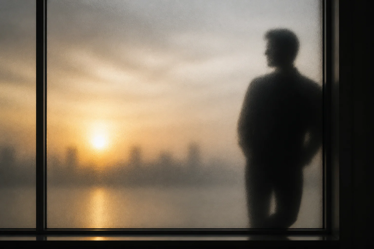 AI frosted glass silhouette effect example 6
