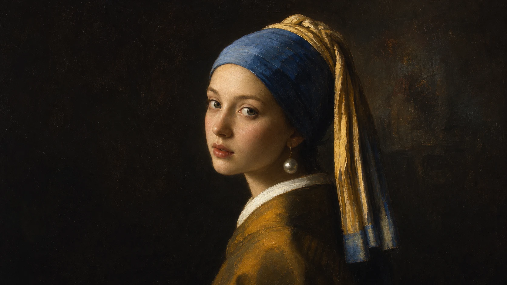 Girl With A Pearl Portrait