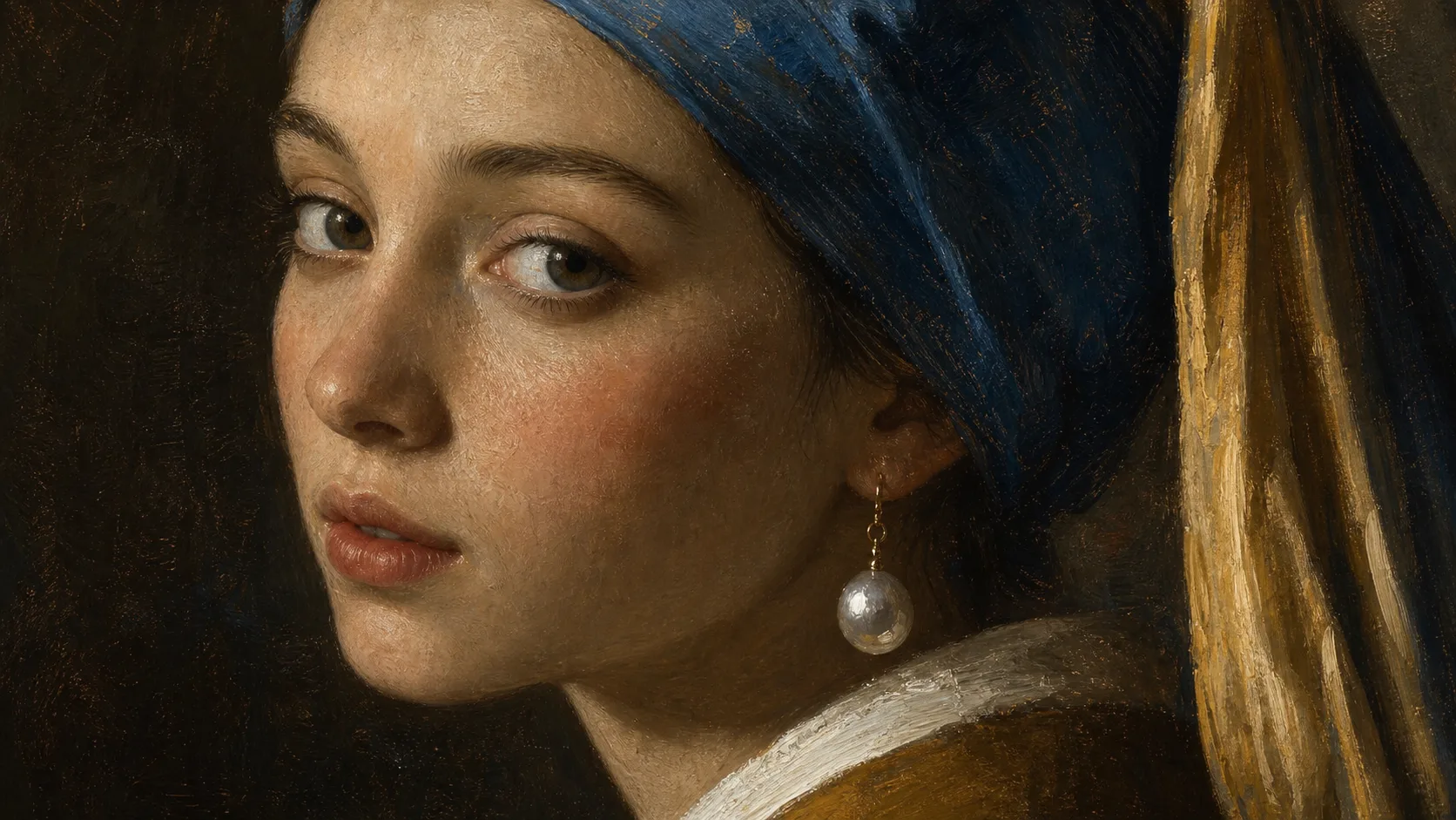 Girl With A Pearl Portrait Example 2
